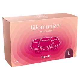 Womanizer 3-Pack Replacement Heads L Bordeaux Silicone Premium 2/Classic 2