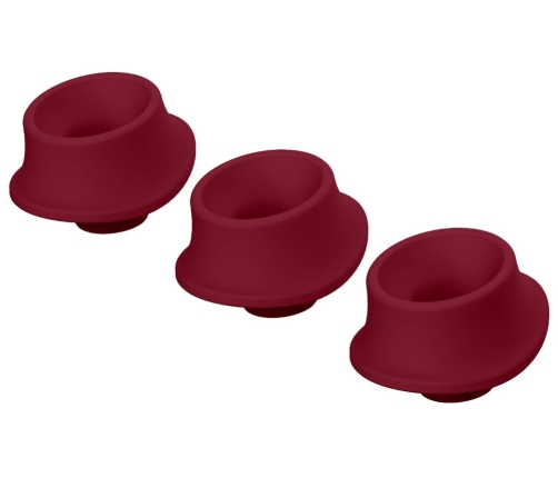 Womanizer 3-Pack Replacement Heads L Bordeaux Silicone Premium 2/Classic 2