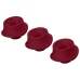 Womanizer 3-Pack Replacement Heads L Bordeaux Silicone Premium 2/Classic 2