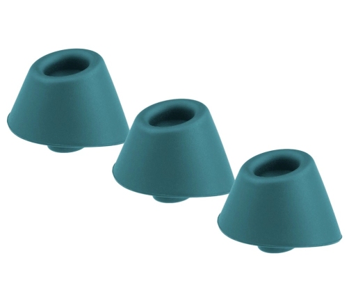 Womanizer W-Heads 3x S Replacement Stimulation Head Set Petrol S