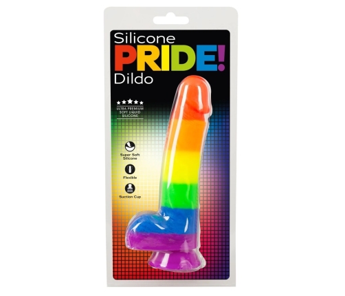 You2Toys PRIDE! Rainbow Silicone Model with Suction Cup 21 cm