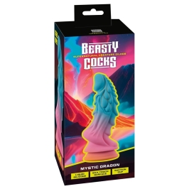 You2Toys Beasty Cocks Mystic Dragon Silicone Fantasy Model, Glow-in-the-Dark, 21.5cm
