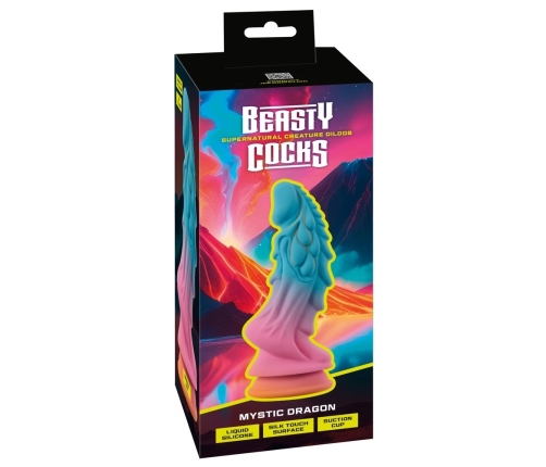 You2Toys Beasty Cocks Mystic Dragon Silicone Fantasy Model, Glow-in-the-Dark, 21.5cm