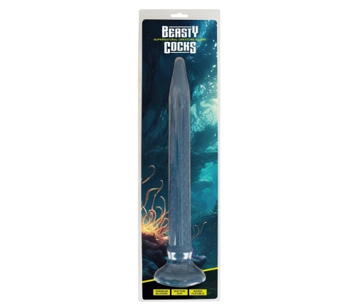 You2Toys Beasty Cocks Eel Silicone Model 46cm with Suction Cup Black