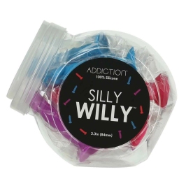 Addiction Silly Willy Mini Display Set - 12 Silicone Color Models, 8.4 cm Addiction Silly Willy Mini Display Set - 12 Silicone Color Models, 8.4 cm