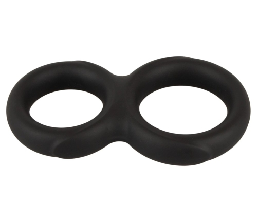 Erecto Double Support Ring Liquid Silicone Flexible Black 19g