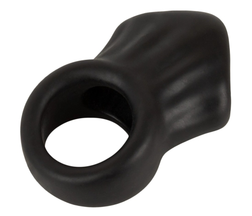 Erecto Liquid Silicone Intimate Ring & Ball Stretcher Duo, Black, 8 cm