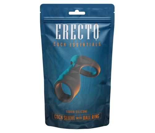 Erecto Liquid Silicone Performance Sleeve with Dual Support Rings, 8cm