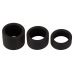 Erecto Liquid Silicone Ball Ring Set - 3 Sizes, Flexible, Black
