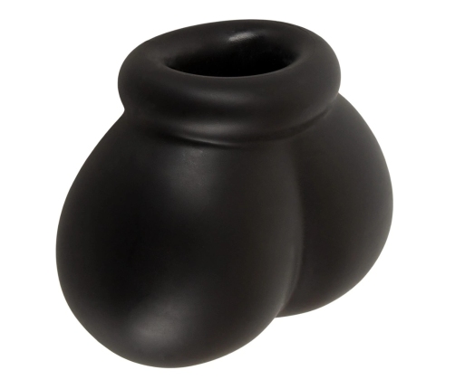 Erecto Liquid Silicone Anatomical Ball Support Ring 7x8.5cm Black