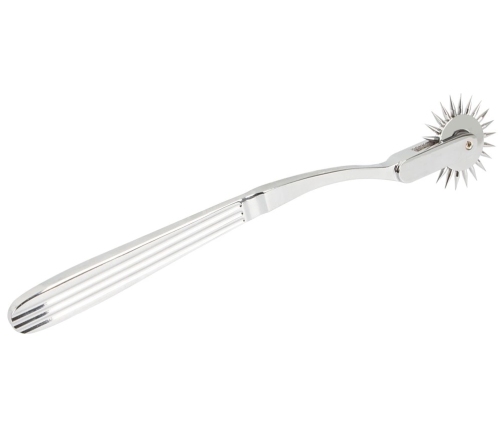 Fetish Collection Silver Single Pinwheel Steel Precision Tool 18.5cm