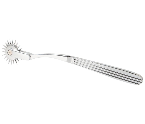 Fetish Collection Silver Single Pinwheel Steel Precision Tool 18.5cm