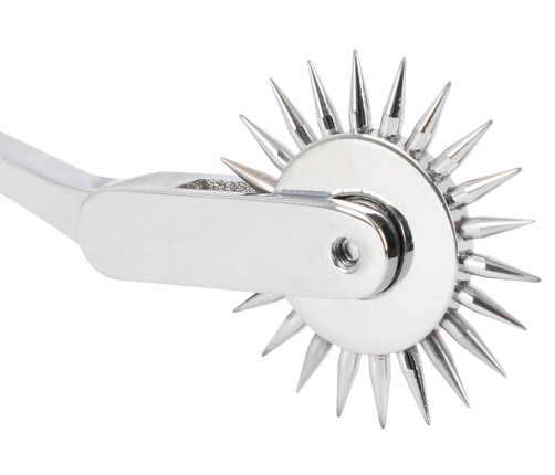 Fetish Collection Silver Single Pinwheel Steel Precision Tool 18.5cm