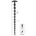 Black Velvets Silicone Flexible Bead System 50cm with Safe Grip