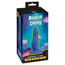 Beasty Cocks Symbiont Tease Liquid Silicone Model, Metallic, 19.8 cm