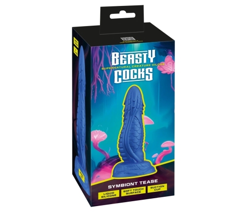 Beasty Cocks Symbiont Tease Liquid Silicone Model, Metallic, 19.8 cm
