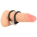 Rebel Heavy Rope Double Silicone Adjustable Strap with Metal Weight Black