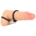 Rebel Heavy Rope Double Silicone Adjustable Strap with Metal Weight Black
