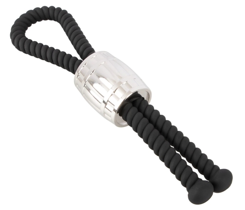 Rebel Heavy Rope Adjustable Anatomical Silicone Loop with Metal Weight 14.5cm