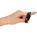 Rebel Silicone Ring with Metal Studs - Adjustable Black Intimate Accessory