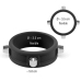 Rebel Silicone Ring with Metal Studs - Adjustable Black Intimate Accessory