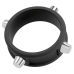 Rebel Silicone Ring with Metal Studs - Adjustable Black Intimate Accessory