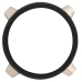 Rebel Silicone Ring with Metal Studs - Adjustable Black Intimate Accessory