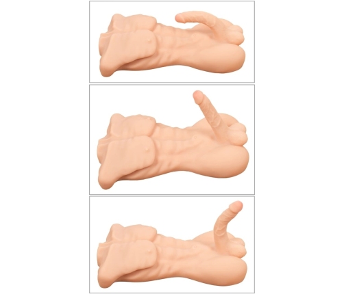 Realistixxx Deluxe Man Anatomical Torso, Naturskin Material, 52 cm
