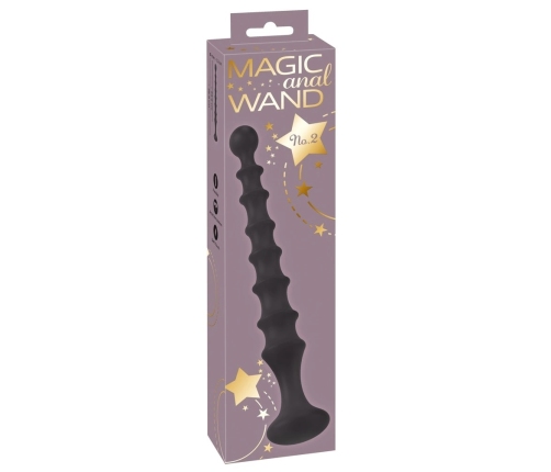 You2Toys Magic Anal Wand No. 2 - Flexible Silicone Black Beaded Model