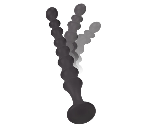 You2Toys Magic Anal Wand No. 2 - Flexible Silicone Black Beaded Model