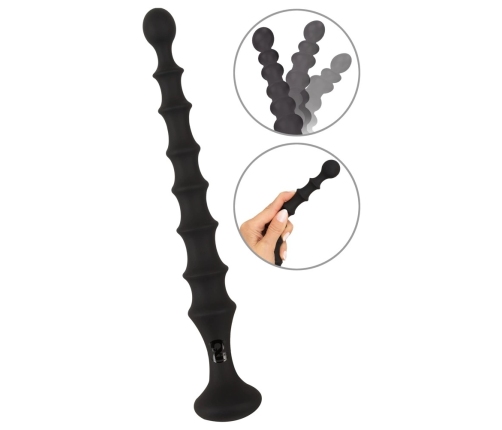 You2Toys Magic Anal Wand No. 2 - Flexible Silicone Black Beaded Model
