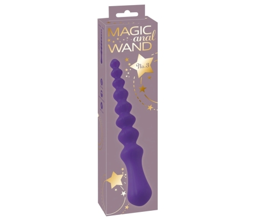 You2Toys Magic Anal Wand No. 3 Silicone, Flexible Beaded Dark Purple 25cm