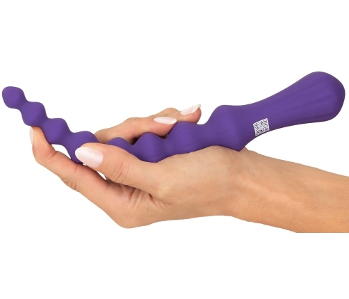 You2Toys Magic Anal Wand No. 3 Silicone, Flexible Beaded Dark Purple 25cm