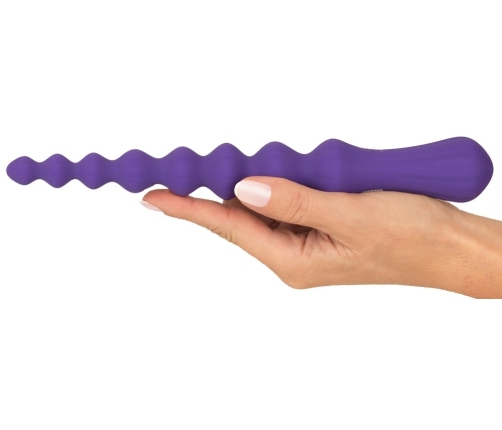You2Toys Magic Anal Wand No. 3 Silicone, Flexible Beaded Dark Purple 25cm