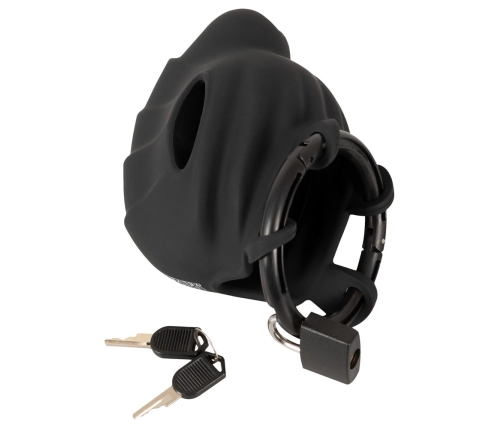 Black Velvets Silicone Intimate Cage Adjustable with Locking System 10cm