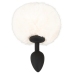 You2Toys Fluffy Tail Silicone Plug S White - Soft Faux Fur, Compact Size