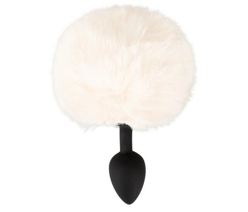 You2Toys Fluffy Tail Silicone Plug S White - Soft Faux Fur, Compact Size