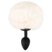 You2Toys Fluffy Tail Silicone Plug S White - Soft Faux Fur, Compact Size