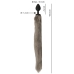 You2Toys Fluffy Tail Plug Grey - Silicone Model with Soft Faux Fur, 45 cm