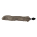 You2Toys Fluffy Tail Plug Grey - Silicone Model with Soft Faux Fur, 45 cm