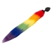You2Toys Rainbow Fluffy Tail Silicone Plug - 42 cm Multicolor