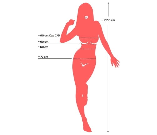 You2Toys Yuki Inflatable Life-Size Figure with Large Bust, 152 cm