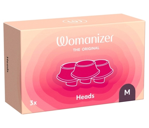 Womanizer Next Replacement Heads Size M Dark Purple 3-Pack