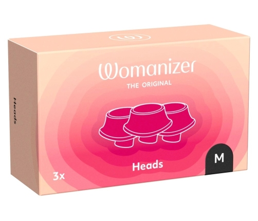 Womanizer Next Interchangeable Silicone Head Black M (3 pcs)