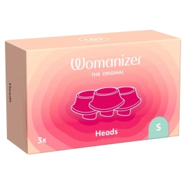 Womanizer Next Replacement Heads Size S, Set of 3, Silicone, White
