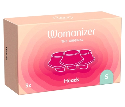 Womanizer Next Replacement Heads Size S, Set of 3, Silicone, White