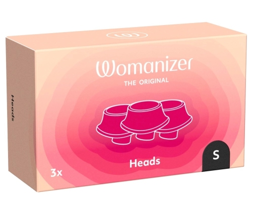 Womanizer Next Replacement Head S Black - Set of 3, Silicone/PU
