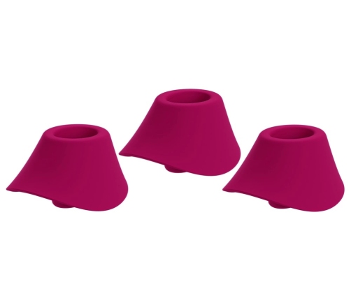 Womanizer W-Heads Set 3pcs Size M - Pink Silicone Replacement Caps
