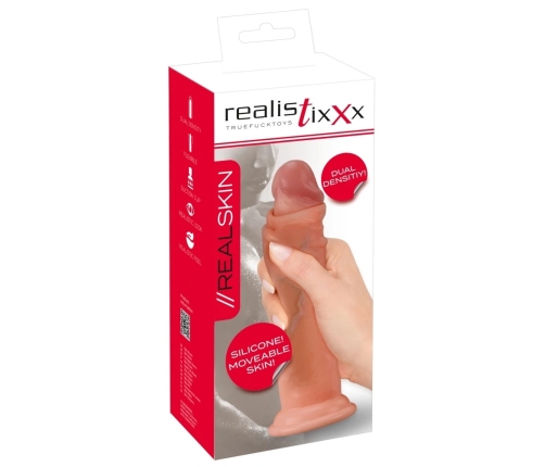 Realistixxx Moveable Skin Dual Density Model with Suction Cup 20.5cm