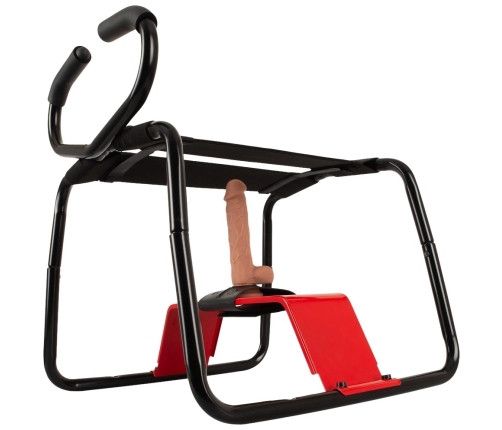 The Banger Ultimate Intimate Stool with Silicone Accessory, Black
